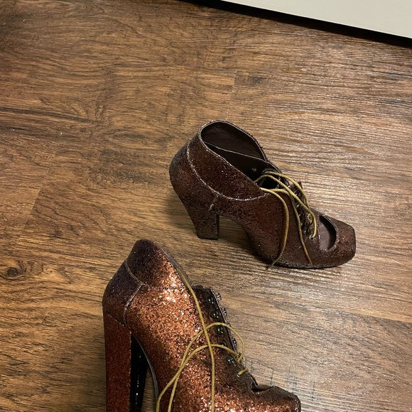 Sparkly Rodarte platform booties - Picture 3 of 4